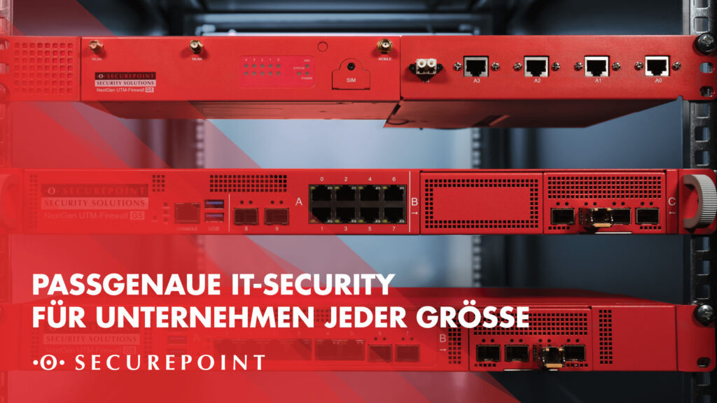 UTM-Firewall RC Serie 1000 G5 von Securepoint IT-Security für jede Unternehmensgröße